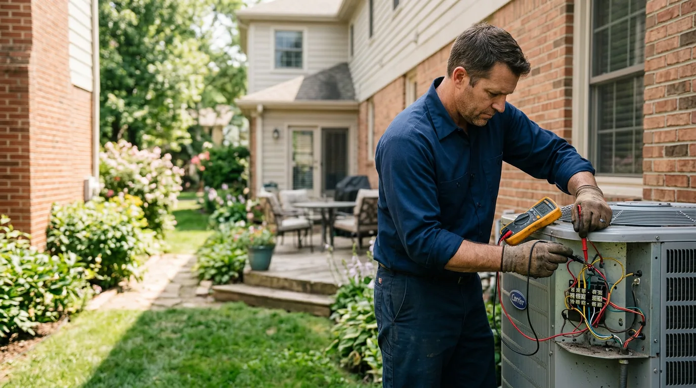 HVAC technician working near Ricketts, IA